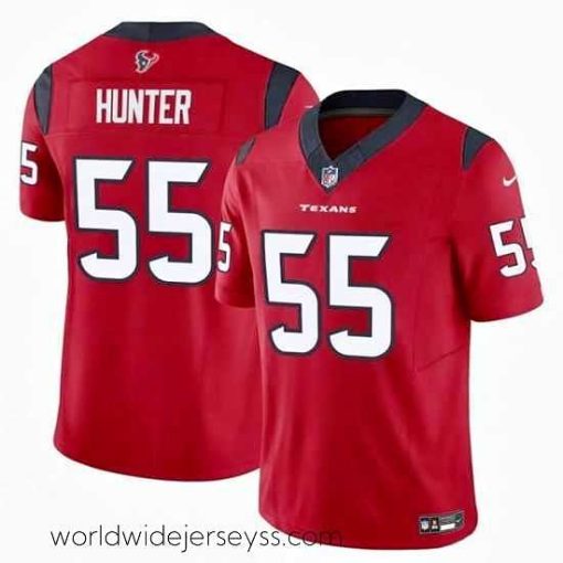 Exquisitely designed Houston Texans 55 Danielle Hunter Red 2024 F.U.S.E Vapor Untouchable Limited Stitched Football Jersey