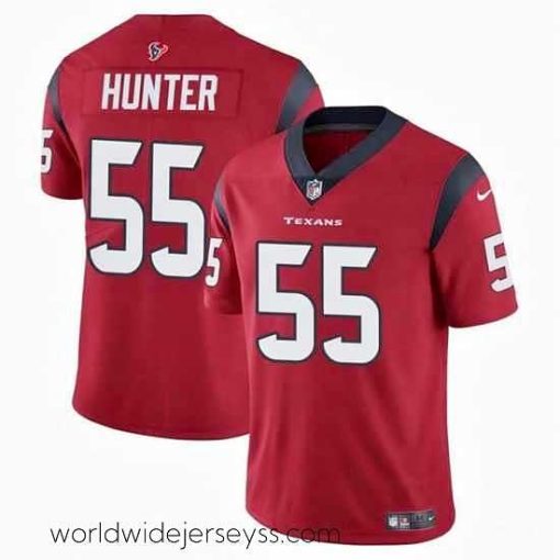 Exquisitely designed Houston Texans 55 Danielle Hunter Red Vapor Untouchable Limited Stitched Football Jersey