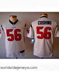 Marvelously styled Houston Texans #56 Cushing White Color Limited Jerseys