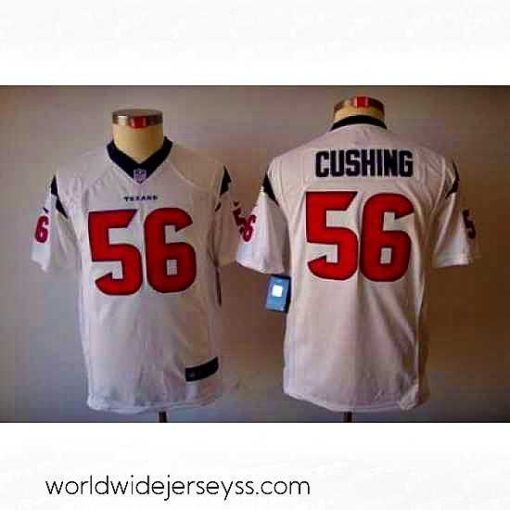 Marvelously styled Houston Texans #56 Cushing White Color Limited Jerseys