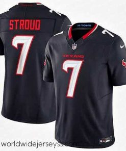 Superbly made Houston Texans 7 C J  Stroud Navy 2024 Vapor F.U.S.E  Limited Stitched Football Jersey