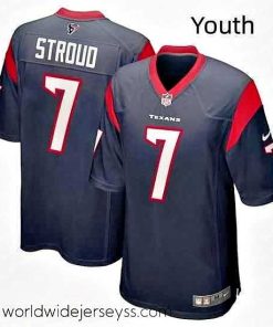 Finely crafted Houston Texans 7 C J  Stroud Navy Stitched Game Jersey