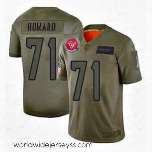 Finely crafted Houston Texans 71 Tytus Howard Limited Camo 2019 Salute to Service Football Jersey