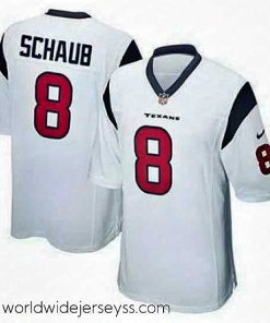 Exceptionally fashioned Houston Texans 8# Matt Schaub Game White Jersey