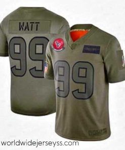 Superbly made Houston Texans 99 JJ Watt Limited Camo 2019 Salute to Service Football Jersey
