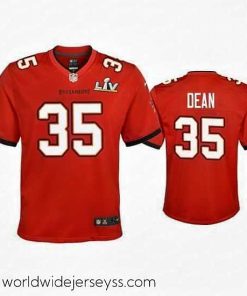 Marvelously styled Jamel Dean Buccaneers Red Super Bowl Lv Game Jersey