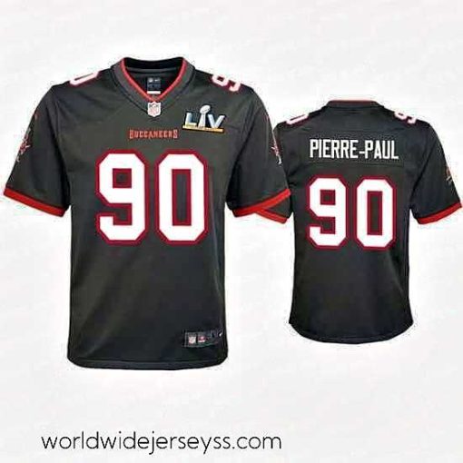Exceptionally fashioned Jason Pierre Paul Buccaneers Pewter Super Bowl Lv Game Jersey