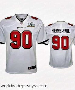 Marvelously styled Jason Pierre Paul Buccaneers White Super Bowl Lv Game Jersey