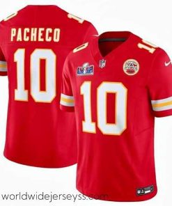 Exceptionally fashioned Kansas City Chiefs 10 Isiah Pacheco Red 2023 F.U.S.E  Vapor Untouchable Limited Stitched 2024 Super Bowl LVIII Jersey