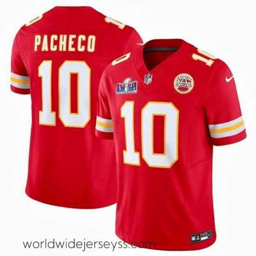 Exceptionally fashioned Kansas City Chiefs 10 Isiah Pacheco Red 2023 F.U.S.E  Vapor Untouchable Limited Stitched 2024 Super Bowl LVIII Jersey