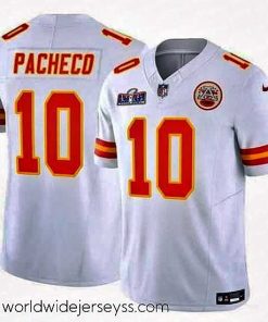 Exceptionally fashioned Kansas City Chiefs 10 Isiah Pacheco White 2023 F.U.S.E  Vapor Untouchable Limited Stitched 2024 Super Bowl LVIII Jersey