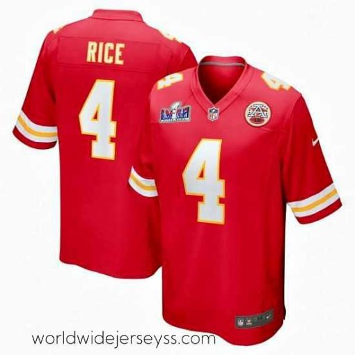 Exceptionally fashioned Kansas City Chiefs 4 Rashee Rice Red 2023 F.U.S.E  Vapor Untouchable Limited Stitched 2024 Super Bowl LVIII Jersey