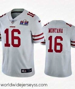 Exquisitely designed NFL San Francisco 49ers 16 Joe Montana White Vapor Untouchable Limited Stitched 2024 Super Bowl LVIII Jersey