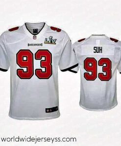 Superbly made Ndamukong Suh Buccaneers White Super Bowl Lv Game Jersey