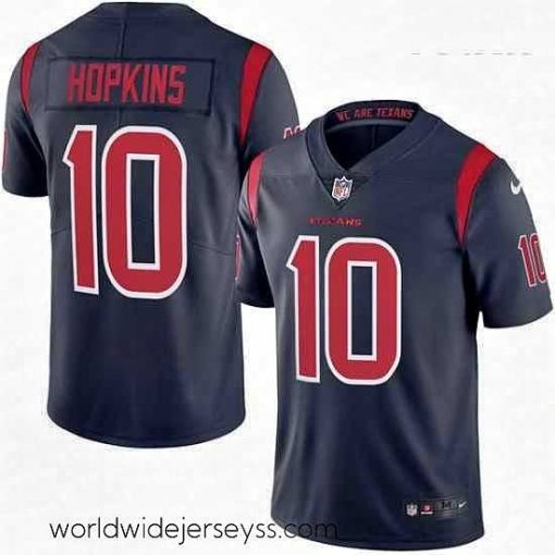 Finely crafted Nike Houston Texans 10 DeAndre Hopkins Elite Navy Blue Rush Vapor Untouchable NFL Jersey