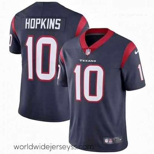 Marvelously styled Nike Houston Texans 10 DeAndre Hopkins Elite Navy Blue Team Color NFL Jersey