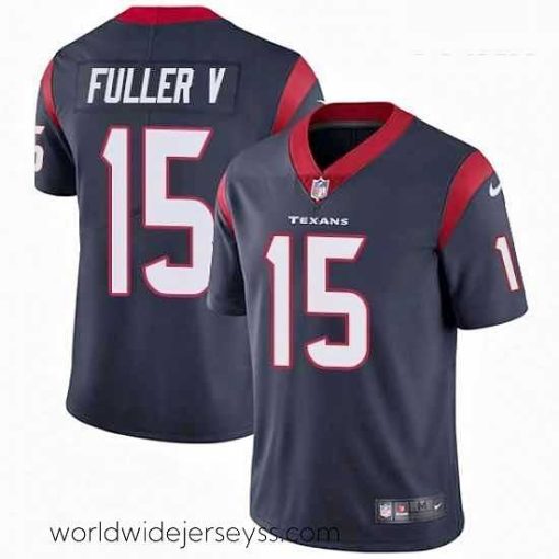 Exquisitely designed Nike Houston Texans 15 Will Fuller V Elite Navy Blue Team Color NFL Jersey