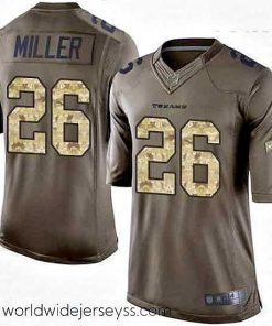 Marvelously styled Nike Houston Texans 26 Lamar Miller Elite Green Salute to Service NFL Jersey
