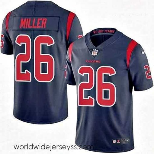 Marvelously styled Nike Houston Texans 26 Lamar Miller Limited Navy Blue Rush Vapor Untouchable NFL Jersey