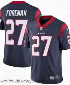 Exceptionally fashioned Nike Houston Texans 27 DOnta Foreman Elite Navy Blue Team Color NFL Jersey