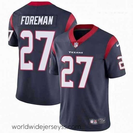 Exceptionally fashioned Nike Houston Texans 27 DOnta Foreman Elite Navy Blue Team Color NFL Jersey