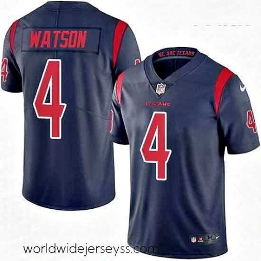 Marvelously styled Nike Houston Texans 4 Deshaun Watson Limited Navy Blue Rush Vapor Untouchable NFL Jersey