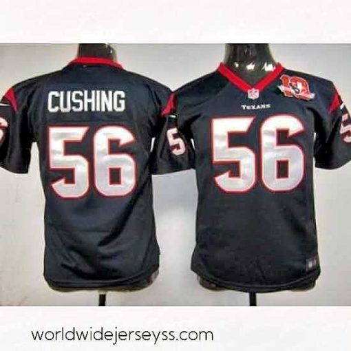 Finely crafted Nike Houston Texans 56 Brian Cushing Blue Nike NFL Jerseys W 10th Patch