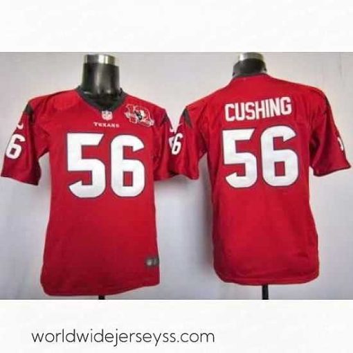 Finely crafted Nike Houston Texans 56 Brian Cushing Red Nike NFL Jerseys W 10TH Patch