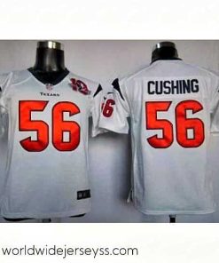 Exceptionally fashioned Nike Houston Texans 56 Brian Cushing White Nike NFL Jerseys W 10TH Patch