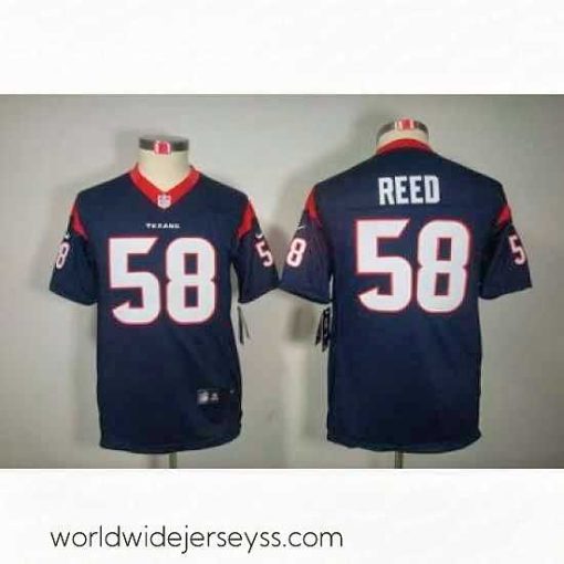 Finely crafted Nike Houston Texans #58 Brooks Reed Blue Color[Limited Jerseys]