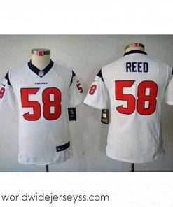 Superbly made Nike Houston Texans #58 Brooks Reed White Color[Limited Jerseys]