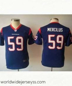 Exquisitely designed Nike Houston Texans 59# Whitney Mercilus NFL Blue Jersey