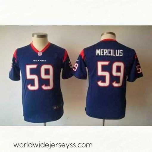 Exquisitely designed Nike Houston Texans 59# Whitney Mercilus NFL Blue Jersey