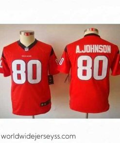Superbly made Nike Houston Texans #80 Andre Johnson Red Color Limited Jerseys