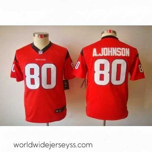 Superbly made Nike Houston Texans #80 Andre Johnson Red Color Limited Jerseys