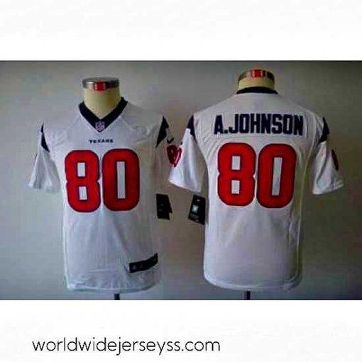 Superbly made Nike Houston Texans #80 Andre Johnson White Color Limited Jerseys
