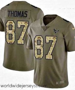 Marvelously styled Nike Houston Texans 87 Demaryius Thomas Limited Olive Camo 2017 Salute to Service NFL Jersey