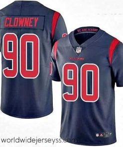 Superbly made Nike Houston Texans 90 Jadeveon Clowney Elite Navy Blue Rush Vapor Untouchable NFL Jersey