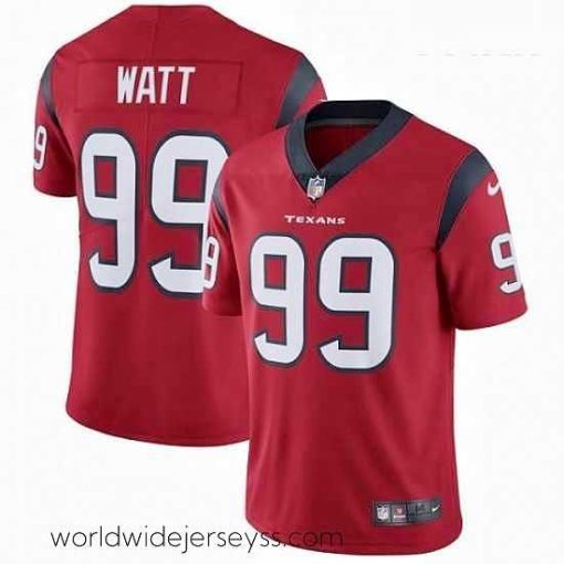 Superbly made Nike Houston Texans 99 JJ Watt Elite Red Alternate NFL Jersey