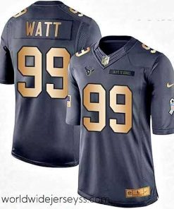 Exceptionally fashioned Nike Houston Texans 99 JJ Watt Limited BlackGold Salute to Service NFL Jersey