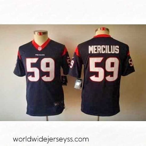 Exquisitely designed Nike NFL Houston Texans #59 Whitney Mercilus Blue Color Limited Jerseys
