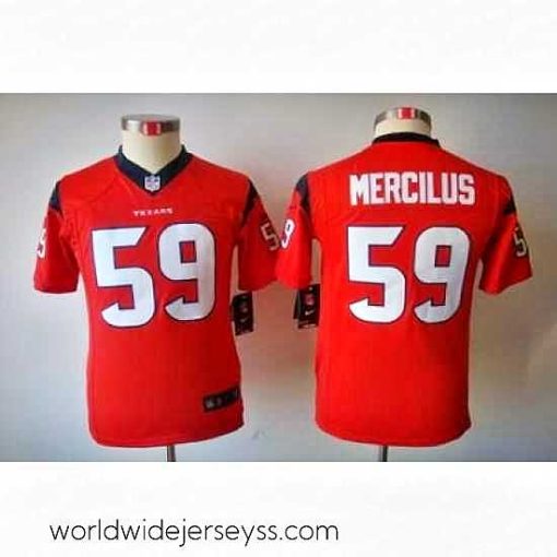 Exceptionally fashioned Nike NFL Houston Texans #59 Whitney Mercilus Red Color Limited Jerseys