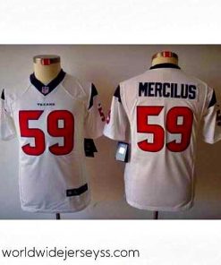 Finely crafted Nike NFL Houston Texans #59 Whitney Mercilus White Color Limited Jerseys