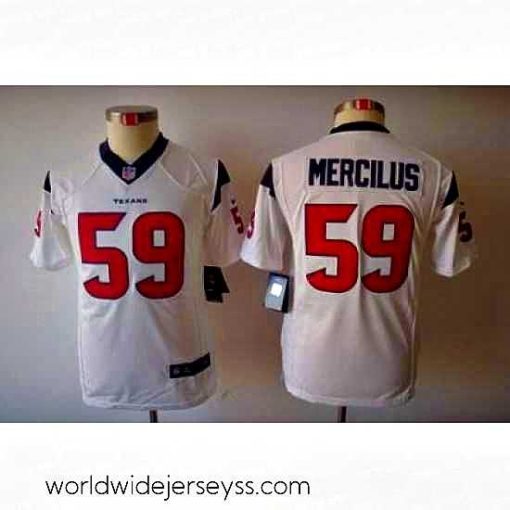 Finely crafted Nike NFL Houston Texans #59 Whitney Mercilus White Color Limited Jerseys