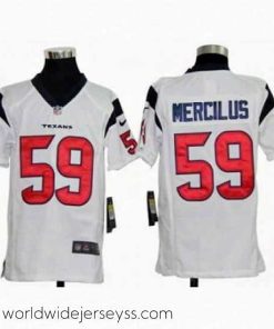 Superbly made Nike NFL Houston Texans #59 Whitney Mercilus White Jerseys