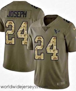 Finely crafted Nike Texans #24 Johnathan Joseph Olive Camo Stitched NFL Limited 2017 Salute to Service Jersey