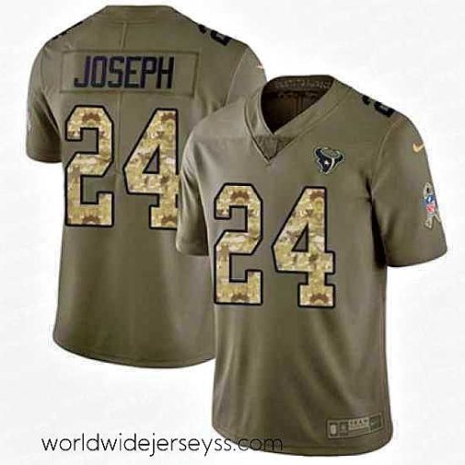 Finely crafted Nike Texans #24 Johnathan Joseph Olive Camo Stitched NFL Limited 2017 Salute to Service Jersey