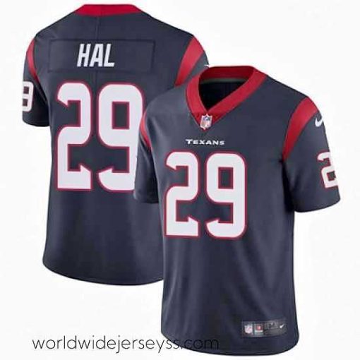 Exceptionally fashioned Nike Texans #29 Andre Hal Navy Blue Team Color Stitched NFL Vapor Untouchable Limited Jersey