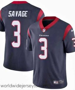 Exceptionally fashioned Nike Texans #3 Tom Savage Navy Blue Team Color Stitched NFL Vapor Untouchable Limited Jersey