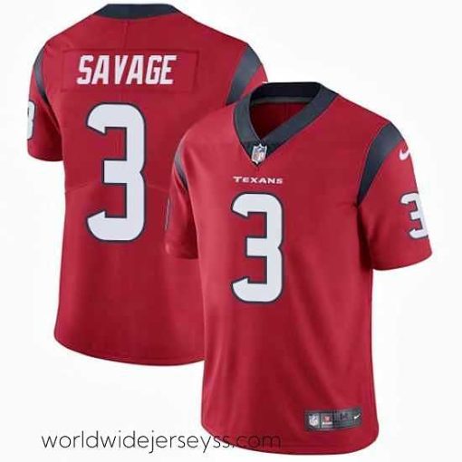 Exquisitely designed Nike Texans #3 Tom Savage Red Alternate Stitched NFL Vapor Untouchable Limited Jersey